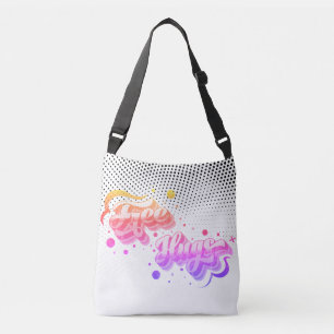 Free Hugs - Deluxe Rainbow Dots Mix Edition Tragetaschen Mit Langen Trägern