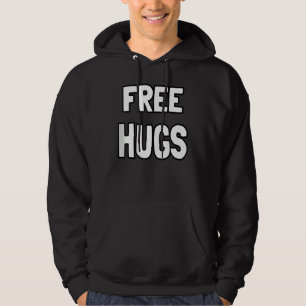 Free Hugs Funny Niedlich Optimist umarmt Männer Hoodie