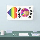 Free Hugs Gay Pride Banner (Messe)