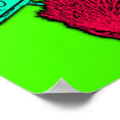 Free Hugs Igel Farbenfrohe Pop Poster (Ecke)