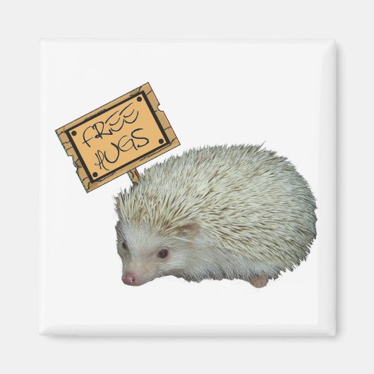 Free Hugs Igel Magnet (Vorne)