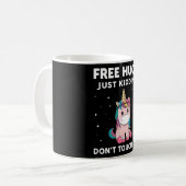 Free Hugs Just Kidding Do Not Touch Me Kaffeetasse (Vorderseite Links)