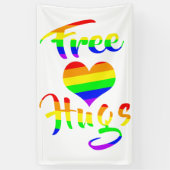 Free Hugs | LGBTQ+ Pride Banner (Vertikal)