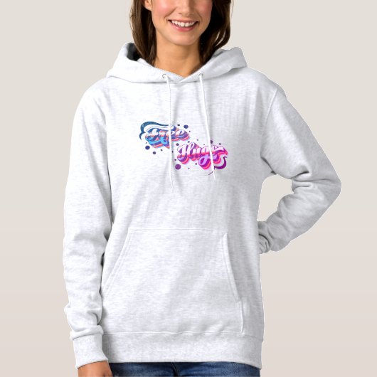 Free Hugs - Lila Vibe Edition Hoodie (Vorderseite)