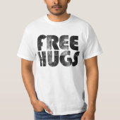 Free Hugs Niedlich Retro 80er T - Shirt (Vorderseite)