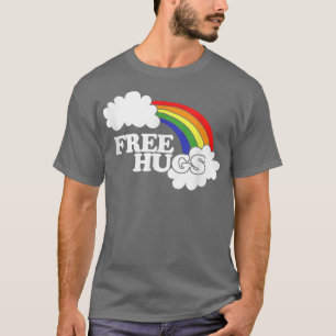Free Hugs Niedlich Retro Rainbow Hugger T 80er 860 T-Shirt