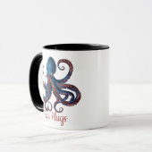 Free Hugs Octopus Mug - Funny Custom Coffee Cup Tasse (Vorderseite Links)