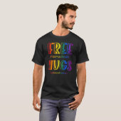 Free Hugs Rainbow T - Shirt (Vorne ganz)