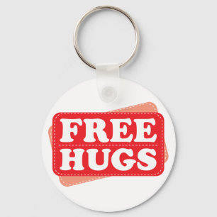 Free Hugs - Rot Schlüsselanhänger
