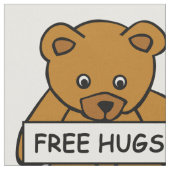 Free Hugs Teddy Custom Color Stoff (Nahaufnahme)