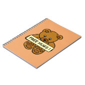 Free Hugs Teddy-Notebooks Notizblock (Linke Seite)
