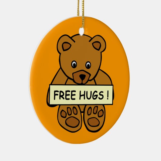 Free Hugs Teddy Ornament (Rechts)