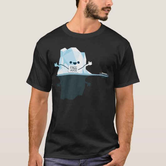 Free Hugs Titanic Iceberg Funny RMS Titanic T-Shirt (Vorderseite)