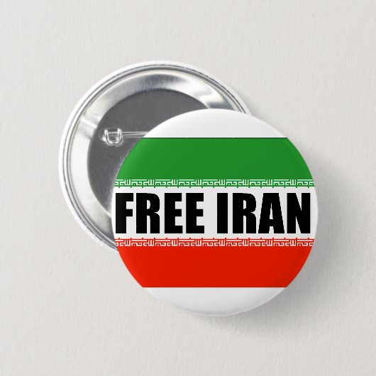 FREE IRAN BUTTON (Vorne & Hinten)
