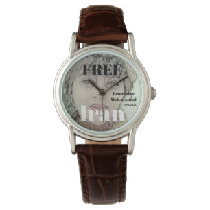 FREE IRAN ERINNERN Mahsa Amini Armbanduhr
