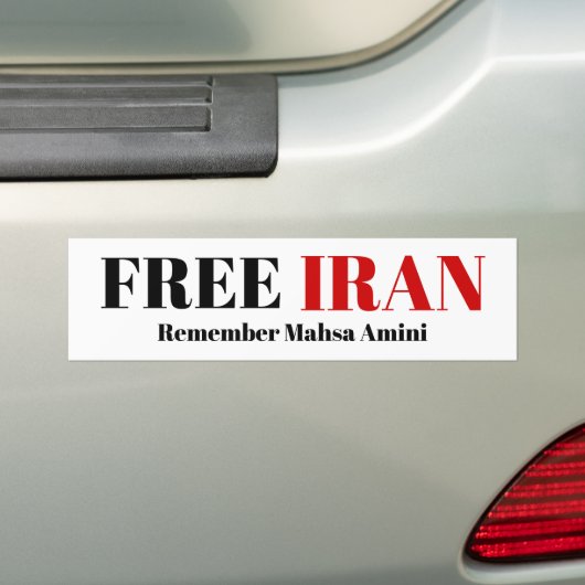 FREE IRAN ERINNERN Mahsa Amini Autoaufkleber (Auf Auto)