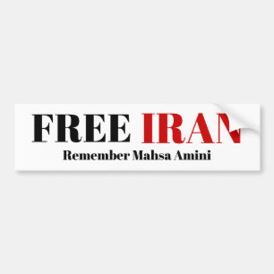 FREE IRAN ERINNERN Mahsa Amini Autoaufkleber