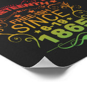 Free-ish Since 1865 Juneteenth Freedom Poster (Ecke)