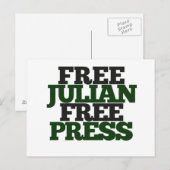 Free Julian Postkarte (Vorne/Hinten)