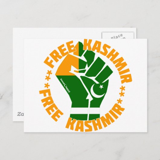 Free Kaschmir Postkarte (Vorne/Hinten)