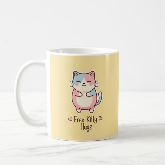 Free Kitty Hugz Cute Kawaii Cat Mug Kaffeetasse (Links)