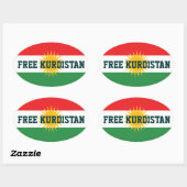FREE KURDISTAN STICKERS (Blatt)