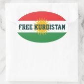 FREE KURDISTAN STICKERS (Tasche)