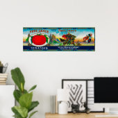 Free Lance Tomato LabelChicago, IL Poster (Heimbüro)