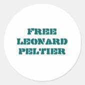 Free Leonard Peltier Aufkleber (Vorderseite)