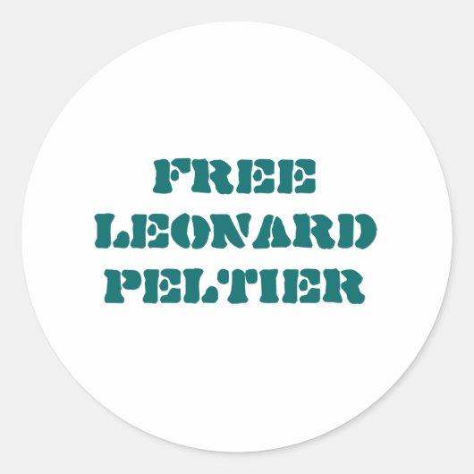 Free Leonard Peltier Aufkleber (Vorderseite)