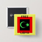 FREE LIBYA BUTTON (Vorne & Hinten)