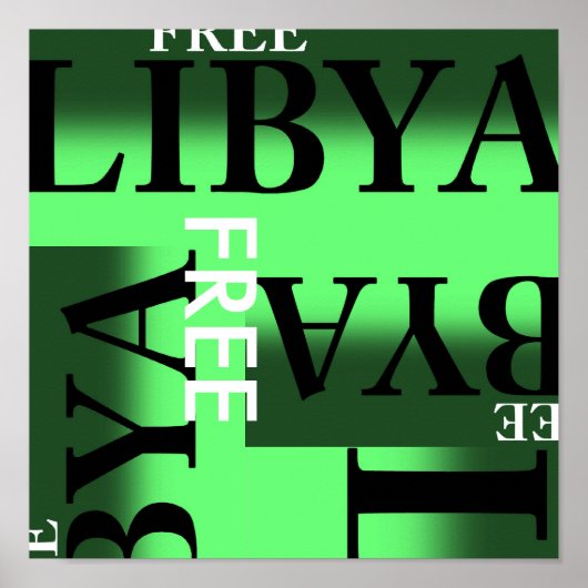 FREE LIBYA POSTER (Vorne)