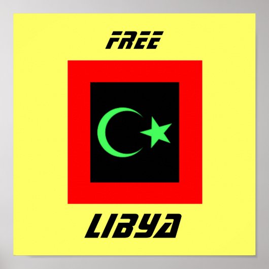 FREE LIBYA POSTER (Vorne)