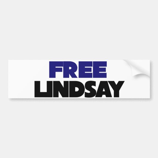 Free Lindsay Autoaufkleber (Vorne)