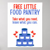 Free Little Food Pantry Sign Poster (Vorne)