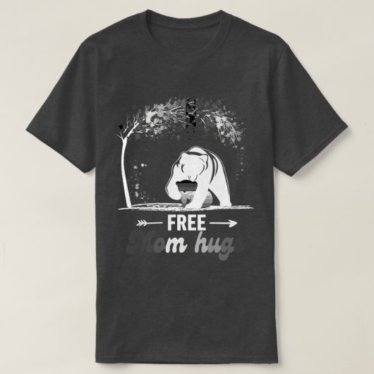 Free Mama Hugs Proud Mama Bear Heterosexual Pride  T-Shirt (Design vorne)