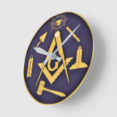 Free Mason Runde Wanduhr (Winkel)