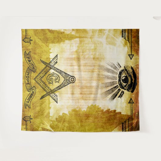 Free Mason Wandteppich (Vorderseite (Horizontal))