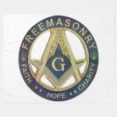 FREE MASONRY FLEECEDECKE (Vorderseite (Horizontal))