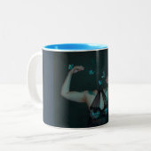 Free Mind Butterfly-Tasse Zweifarbige Tasse (Vorderseite Links)