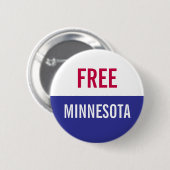 Free Minnesota Protest Button (Vorne & Hinten)