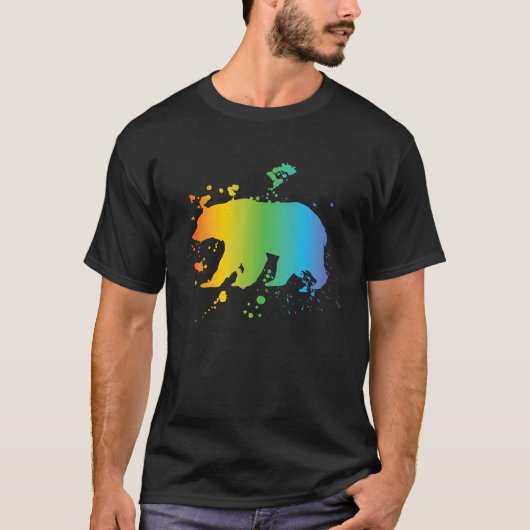 Free Mom Hugs bear LGBT pride social movement T-Shirt (Vorderseite)