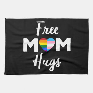 Free Mom Hugs II - Regenbogen Gay Trans Pride Geschirrtuch