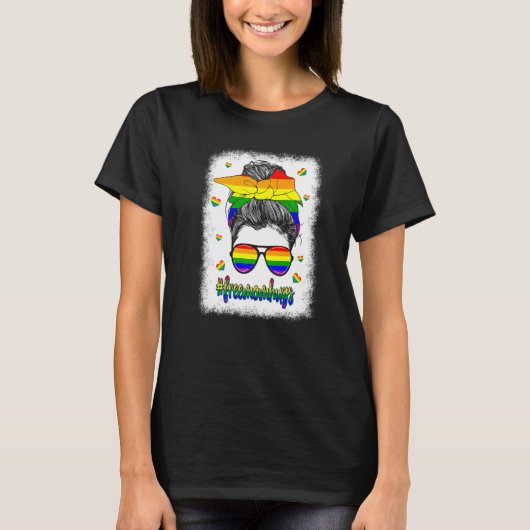 Free Mom Hugs Lgbt Pride T-Shirt (Vorderseite)