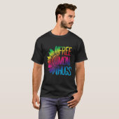 Free Mom Hugs - LGBT Rainbow. Sunflower T-Shirt (Vorne ganz)