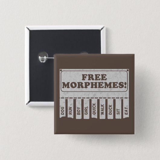 Free Morphemes Button (Vorne & Hinten)