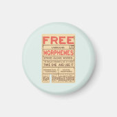 Free Morphemes Funny Grammar English Phonics Magnet (Vorne)