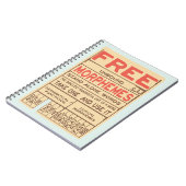 Free Morphemes Funny Grammar English Phonics Notizblock (Linke Seite)