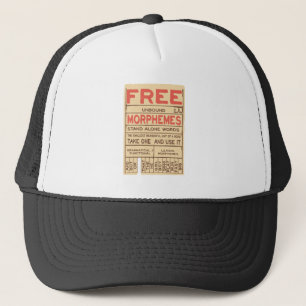 Free Morphemes Funny Grammar English Phonics Truckerkappe