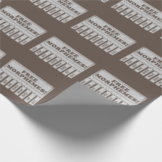 Free Morphemes Geschenkpapier (Ecke)